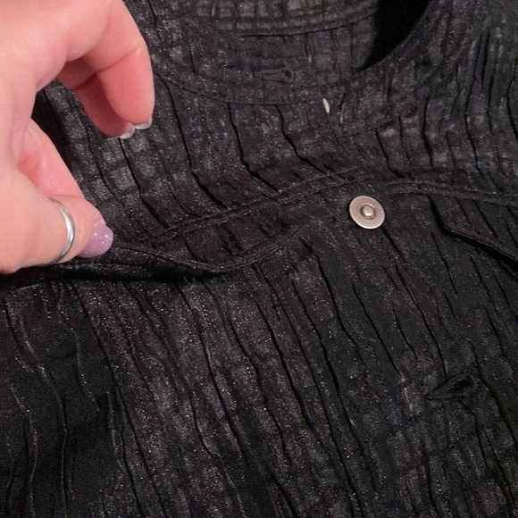Gorgeous Ruby Rd short black textured 3/4 sleeve jacket (10) EUC! - Picture 15 of 16